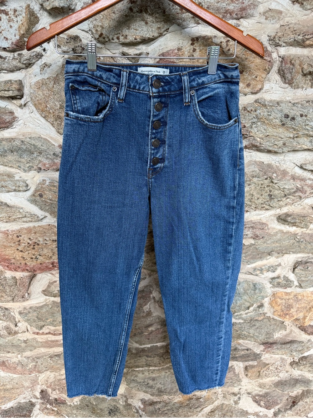 Abercrombie&Fitch The Mom High Rise Curve Love Jeans Womens 2 short 26